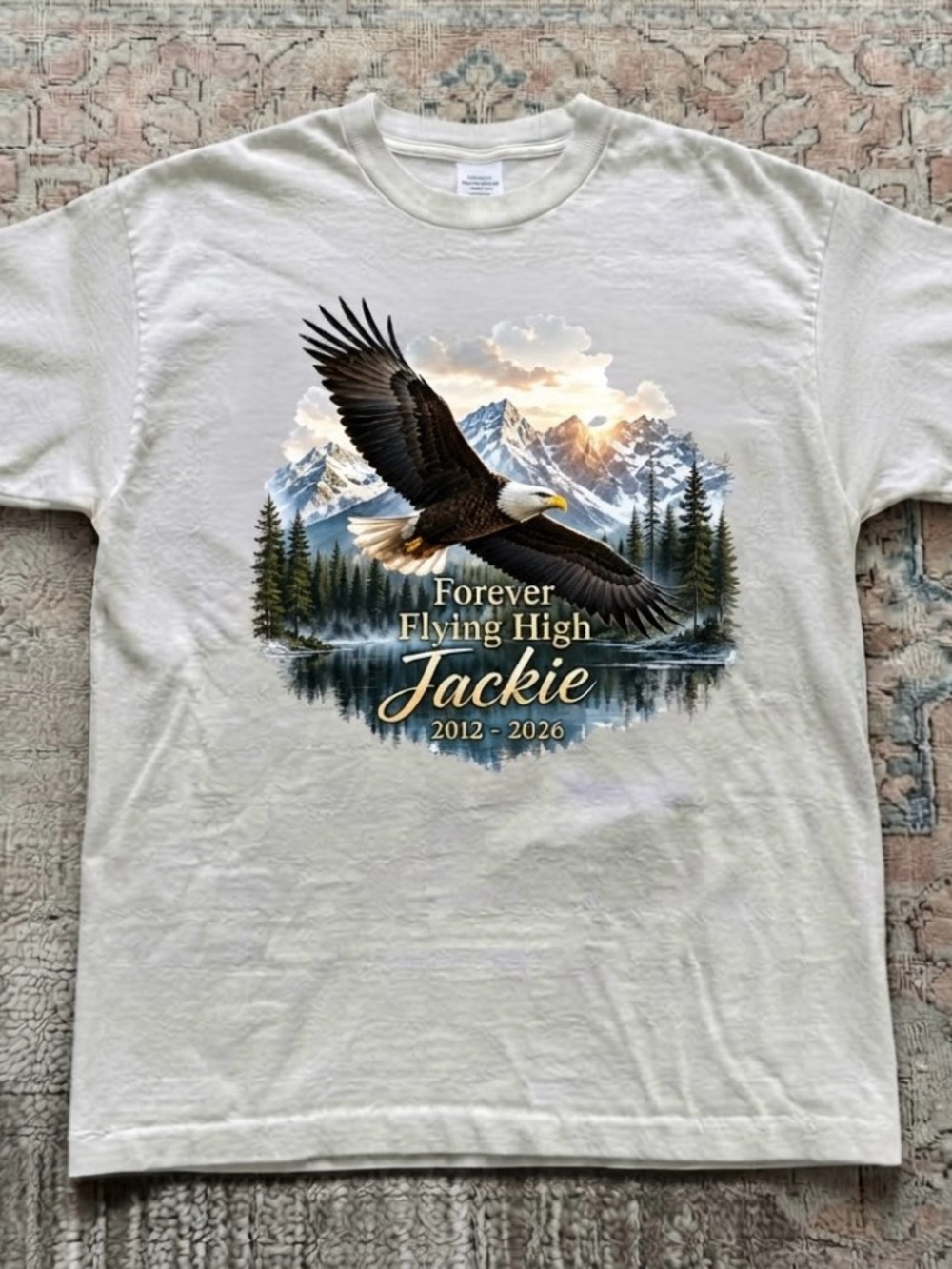 Jackie Bald Eagle Memorial "Forever Flying High"Tribute T-Shirt